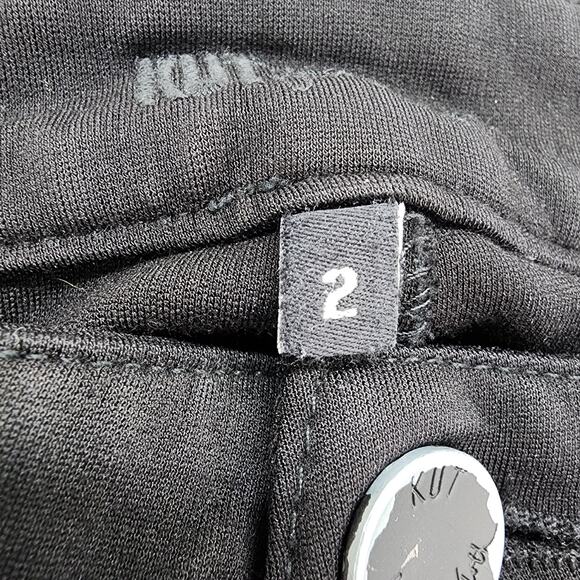 Kut from the Kloth Jeans Womens 2 Black Jennifer Ultra Skinny Low Rise Stretch - Picture 7 of 16